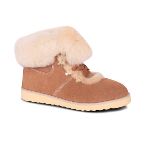 CLOUD NINE ladies posh sheepskin boots in chestnut