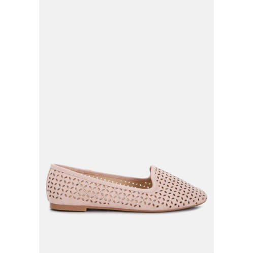 London Rag gordon perforated ballerinas