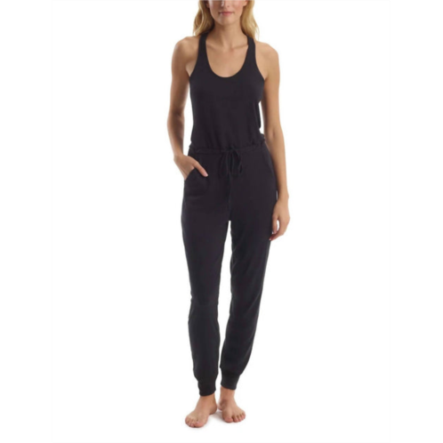 Commando luxury rib racerback jumpsuit in black