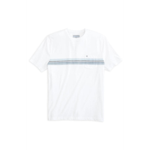 FISH HIPPIE CO mens bodega engineered pocket tee in white