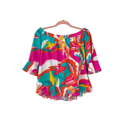 JUDE CONNALLY demi top in mod floral hot pink