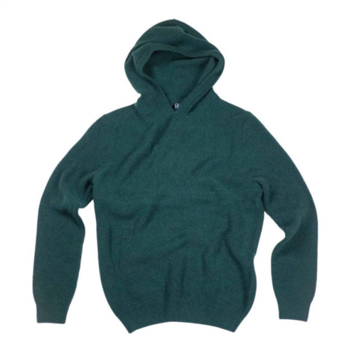 Benson mens thor ribbed knit hoodie in forest green