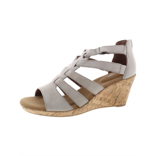 Rockport briah womens leather wedge gladiator sandals