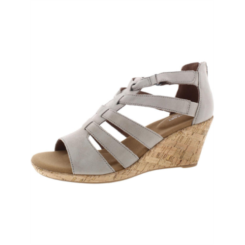 Rockport briah womens leather wedge gladiator sandals