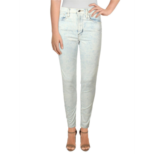 Levi mile high womens denim faded skinny jeans