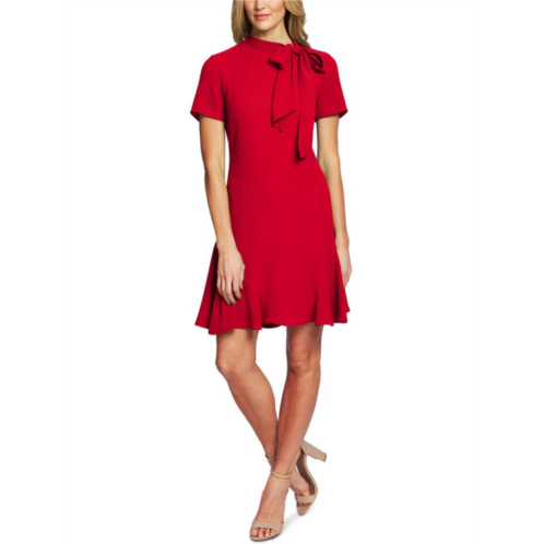 CeCe womens ruffled bow cocktail dress