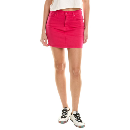 MOTHER denim high-waist smokin double micro mini skirt