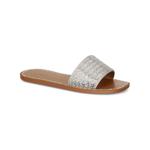 INC pelle 2 f womens chain slip on slide sandals