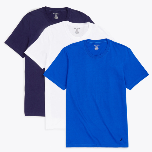 Nautica mens crew t-shirts, 3-pack