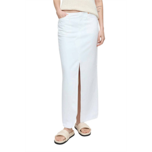 CLOSED denim maxi skirt in white