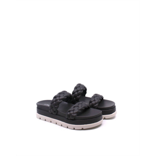 J/SLIDES reese sandal in dark grey leather