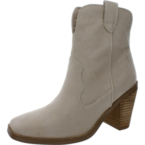 Mia markus womens leather square toe ankle boots