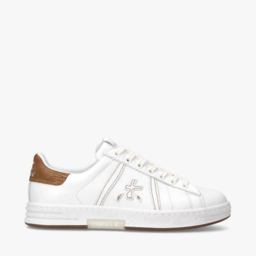 PREMIATA unisex russel d 6507 sneakers in bright white