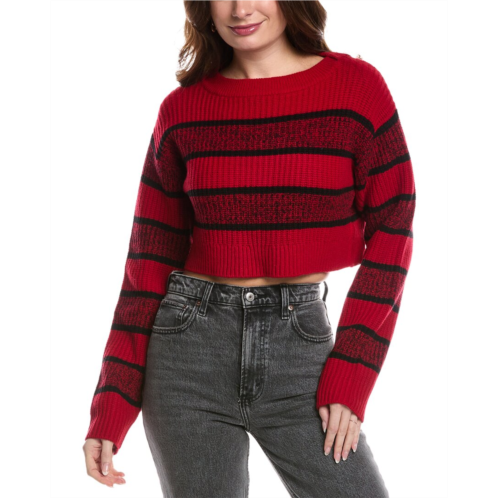 RE/DONE crop boatneck wool pullover