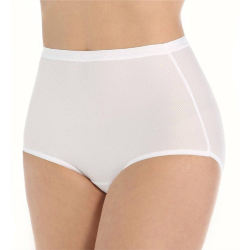 ExOfficio give-n-go full cut brief panty in white