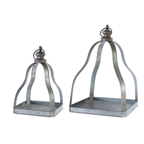 HouzBling lantern (set of 2) 15.5h, 20h metal