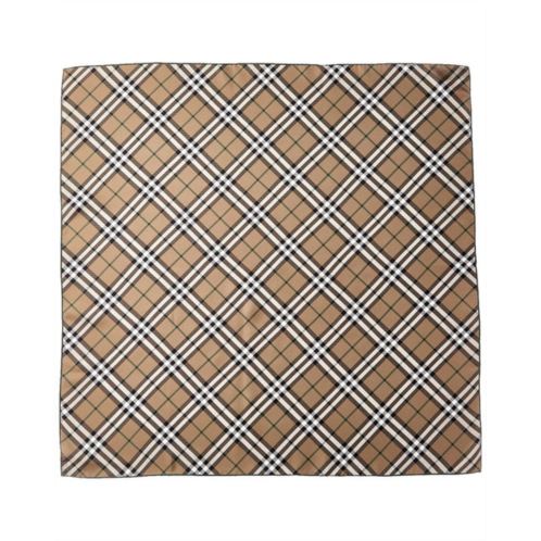 Burberry check silk scarf