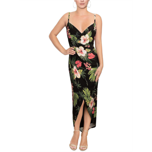 Rachel Rachel Roy plus womens printed faux-wrap maxi dress