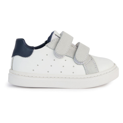 Geox white navy nashik velcro sneakers