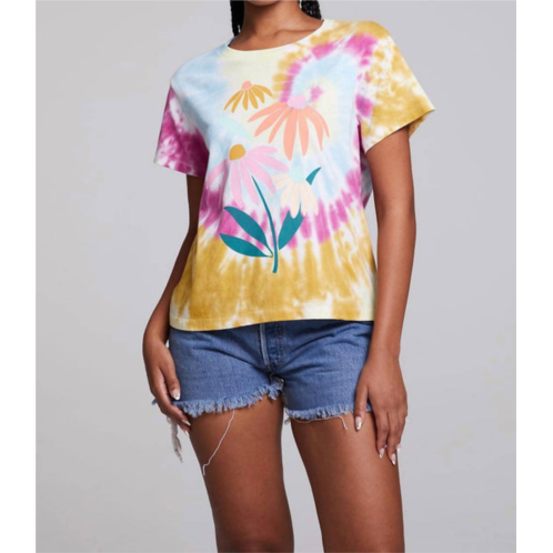 Chaser daisy bunch tee in tie dye