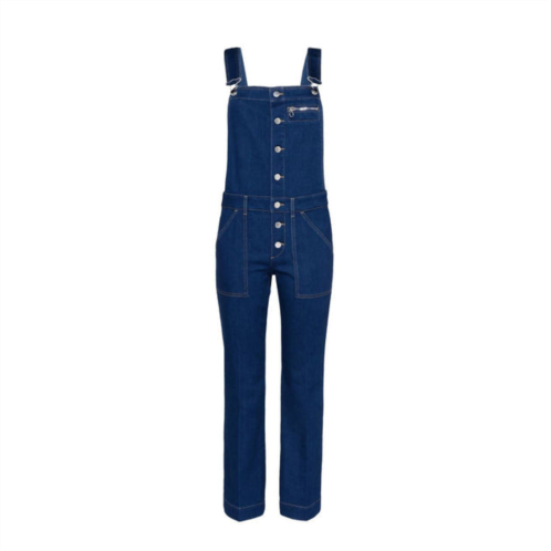 Stella McCartney women kick flare overalls in blue