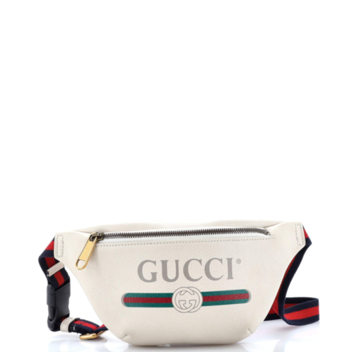 Gucci logo belt bag printed leather small