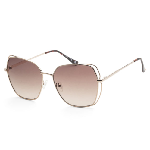 Guess womens 60mm gold sunglasses gf0416-32f