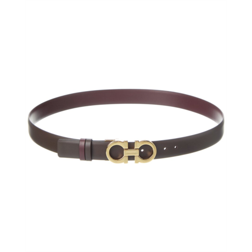 Salvatore Ferragamo ferragamo gancini reversible & adjustable leather belt