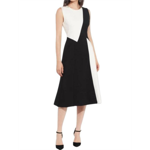 EVA FRANCO zen dress in black and white