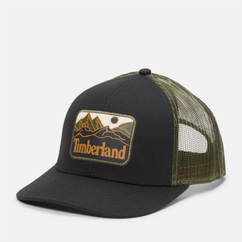 Timberland mountain line patch trucker hat