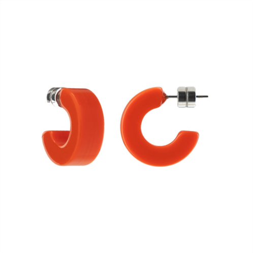 MACHETE muse hoops in bright orange