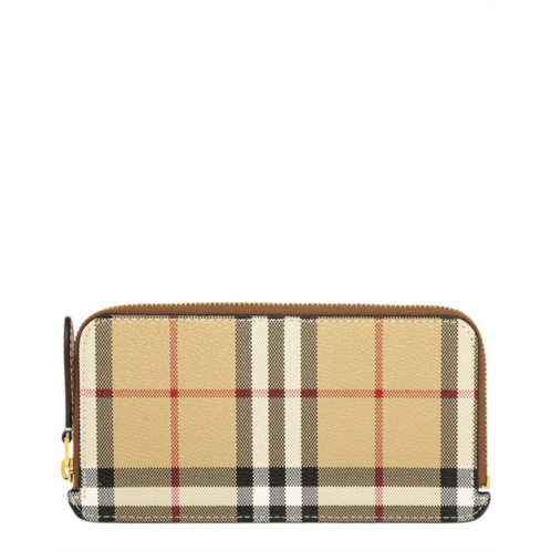 Burberry vintage check e-canvas & leather coin purse