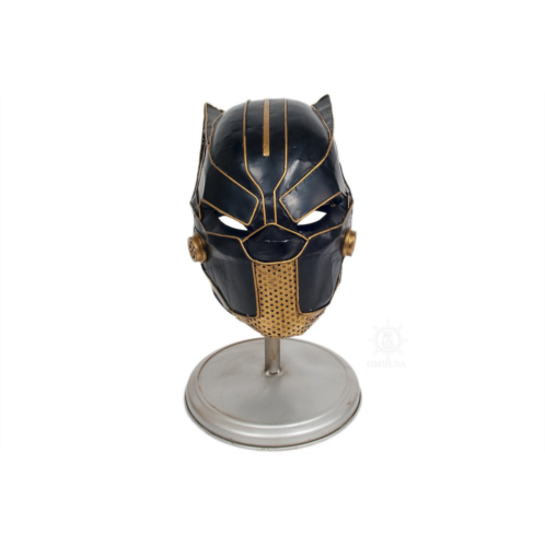 Homezia black panther helmet sculpture