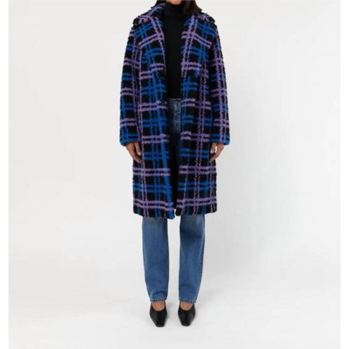 APPARIS womens tikka coat in twilight plaid