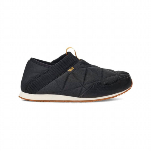 Teva womens re-ember loafer in black/birch