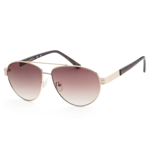 Guess mens 60mm gold sunglasses gf0414-32f