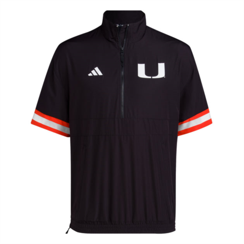 Adidas mens miami training strategy 1/4 zip top