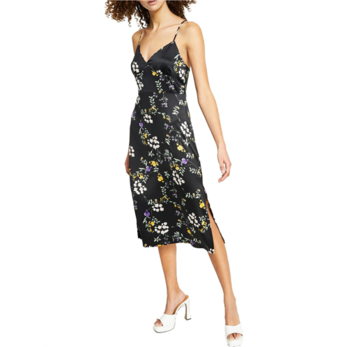 Hippie Rose juniors womens cut-out back calf midi dress