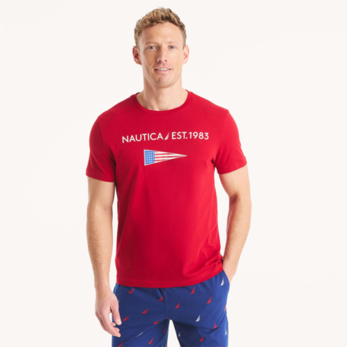 Nautica mens 1983 graphic t-shirt
