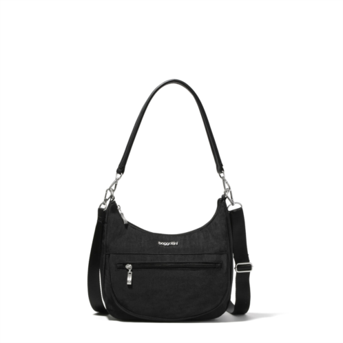 Baggallini modern pocket half moon shoulder bag