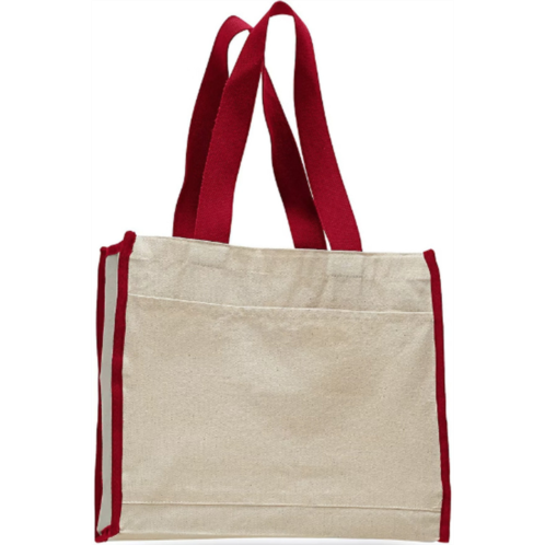 Q-Tees 14l tote with contrast-color handles