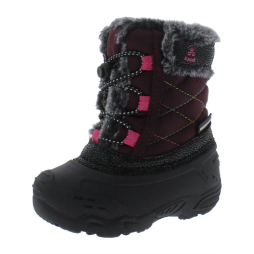 Kamik star 2 t girls cold weather faux fur lined winter & snow boots