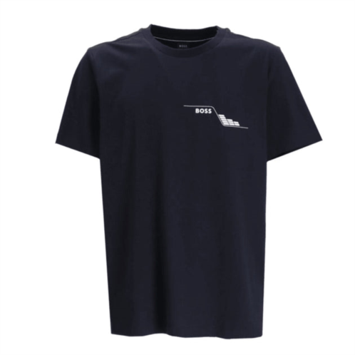 Hugo Boss mens tee 3 short sleeve graphic t-shirt, navy