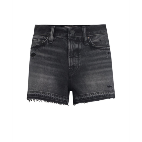 Hudson lori high-rise jean shorts in washed stone