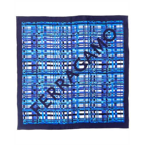 Salvatore Ferragamo ferragamo check print silk scarf