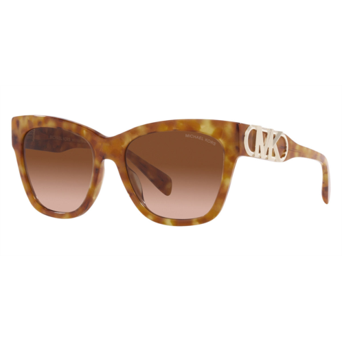 Michael Kors womens 55mm amber tortoise sunglasses