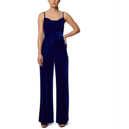 Laundry by Shelli Segal womens velvet straight leg jumpsuit