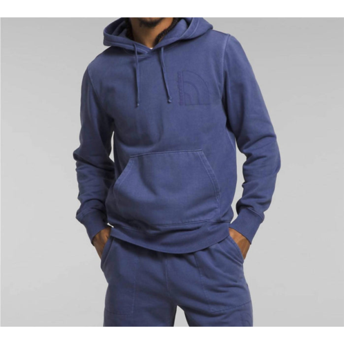 THE NORTH FACE garment dye hoodie in cave blue