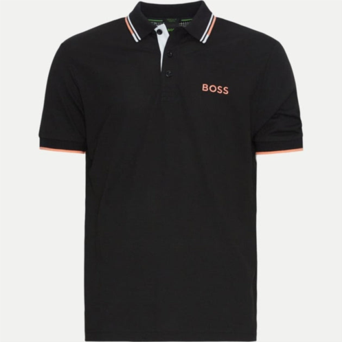 Hugo Boss mens paddy pro stretch pique polo shirt, black