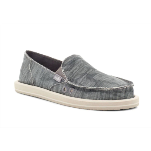 SANUK donna vintage loafer in charcoal/camo